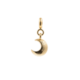 Healing Brushed Crescent Moon Charm