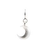 Healing Brushed Crescent Moon Charm