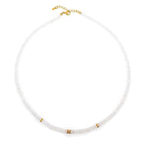 Healing Moonstone Faceted Necklace with Silver Spacer Beads
