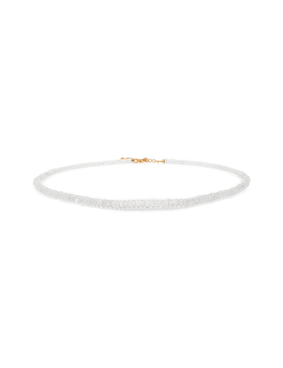 Elegant Healing Moonstone Faceted Necklace showcasing a gradient design for emotional balance and inner clarity.