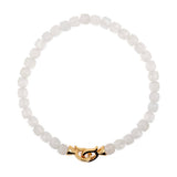 Healing  Moonstone June Birthstone Bracelet 4x4mm for men