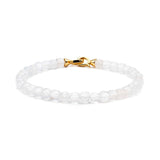 Healing  Moonstone June Birthstone Bracelet 4x4mm for men