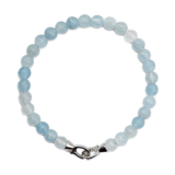 Health Aquamarine March Birthstone Bracelet 6mm for men