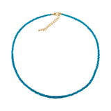 Health Blue Apatite Dainty Necklace