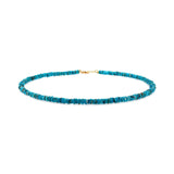 Health Blue Turquoise Faceted Dainty Necklace