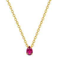 BEAMMORE Garnet Beaded Necklace – Beaded Gemstone Jewelry