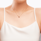 January Garnet Birthstone Necklace