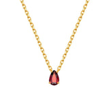 January Garnet Birthstone Necklace – Love & Vitality