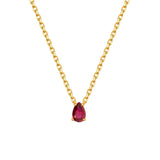 July Ruby Birthstone Necklace – Passion & Love