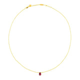 July Ruby Birthstone Necklace – Passion & Love
