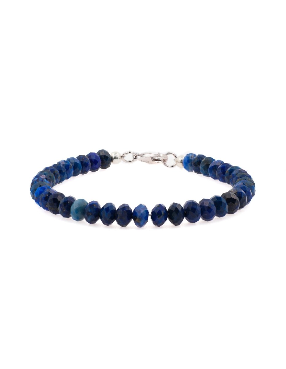 BEAMMORE Lapis Lazuli Beaded Bracelet – Beaded Gemstone Jewelry