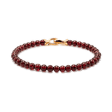 Love Garnet Bracelet 4mm for men