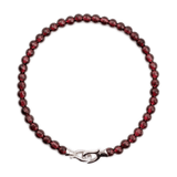 Love Garnet Bracelet 4mm for men