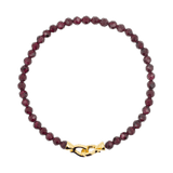 Love Garnet Faceted Bracelet 4mm for men