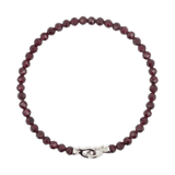 Love Garnet Faceted Bracelet 4mm for men
