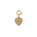 Gold heart charm with letter Y, crafted in elegant design, symbolizing love and personal connection.