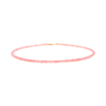 Love Pink Opal Faceted Dainty Necklace showcasing its soft rosy glow and 925 sterling silver clasp for emotional healing.