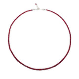Love Ruby Faceted Dainty Necklace