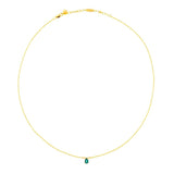 May Lab-Grown Emerald Birthstone Necklace