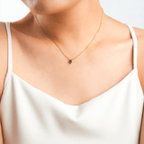 May Lab-Grown Emerald Birthstone Necklace