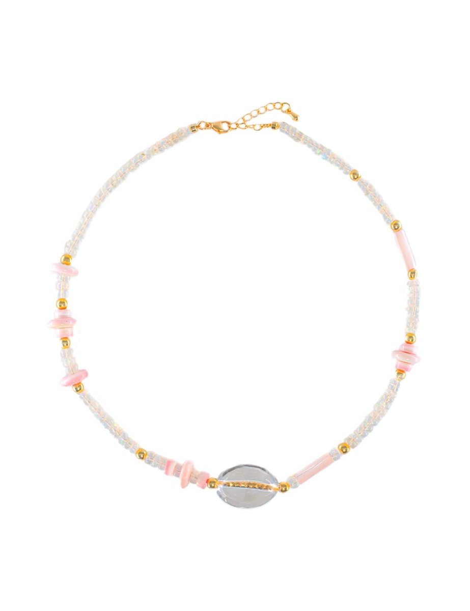 BEAMMORE Yellow Opal Beaded Choker – Beaded Gemstone Jewelry