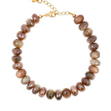 New York Brown Moonstone Faceted Bracelet 4mm