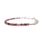 New York Clear Quartz & Pearl Necklace showcasing pearl and quartz beads in harmonious colors.