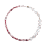 New York Clear Quartz & Pearl Necklace featuring pearls and clear quartz for a timeless modern elegance.