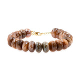 New York Latte Moonstone Faceted Bracelet 8mm