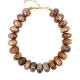 New York Latte Moonstone Faceted Bracelet 8mm