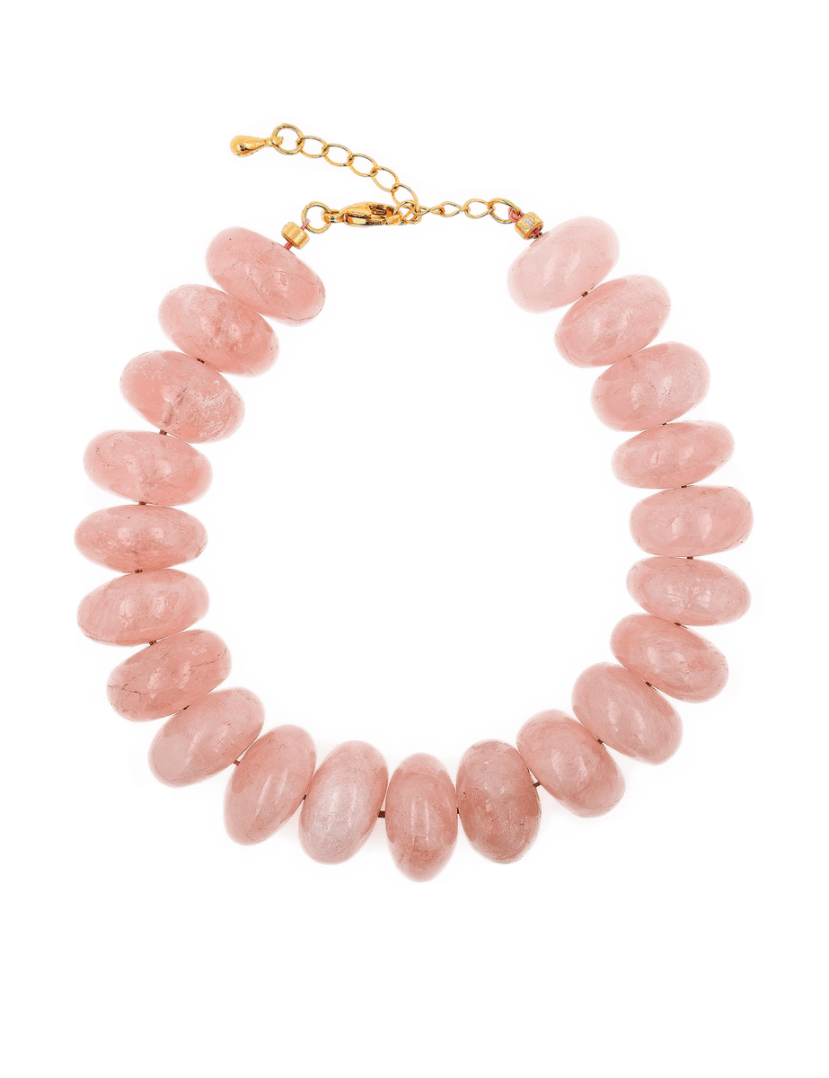 New York Pink Morganite faceted bracelet, 9mm, featuring soft pink hues for emotional healing and love.