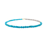 New York Turquoise & Gray Moonstone Necklace – Protection & Intuition
