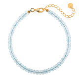 NOVA Aquamarine Faceted Bracelet 4mm
