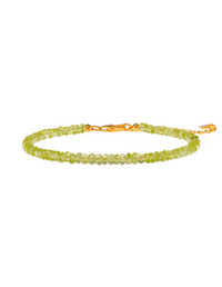 BEAMMORE Peridot Beaded Bracelet – Beaded Gemstone Jewelry