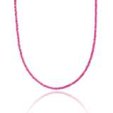 NOVA Ruby Necklace Faceted Cut 2mm