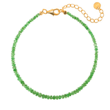 NOVA Tsavorite Garnet Faceted Bracelet 3mm