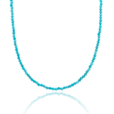 NOVA Turquoise Necklace 3mm Faceted Cut