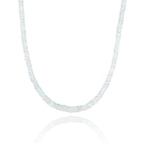 NOVA White Opal Necklace 5mm Faceted Cut