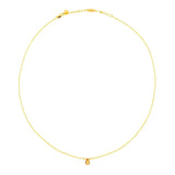November Citrine Birthstone Necklace – Joy & Abundance