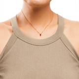 October Pink Tourmaline Birthstone Necklace
