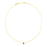 October Pink Tourmaline Birthstone Necklace – Love & Compassion
