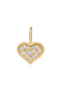 Pavé Heart CZ Charm