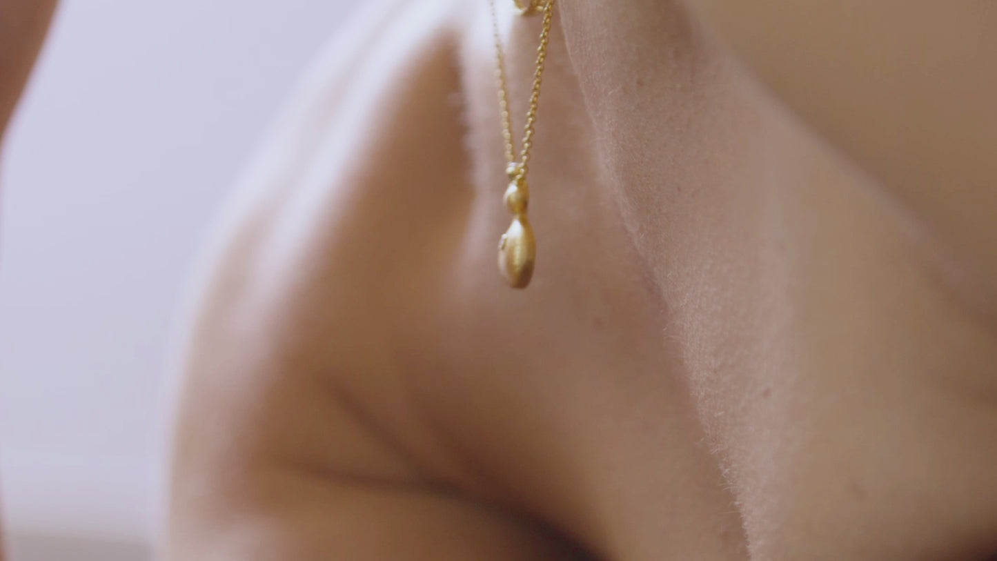 HuLu Fortune Necklace-Diamond Satin Surface