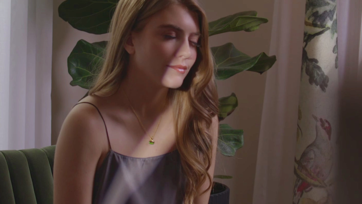 HuLu Fortune Necklace-Peridot (Wood Element)