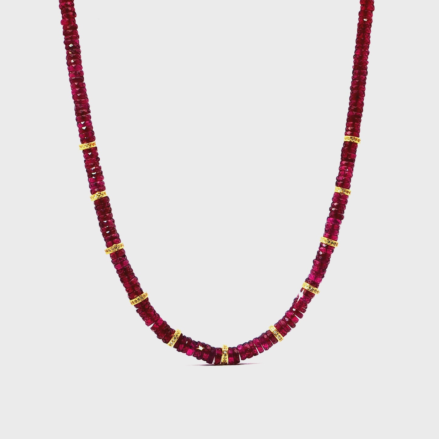 Urban Regalia Garnet Necklace — Passion & Vitality