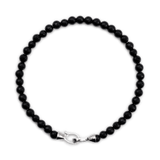 Protection Black Onyx Bracelet 4mm for men