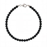 Protection Black Onyx Bracelet 4mm for men
