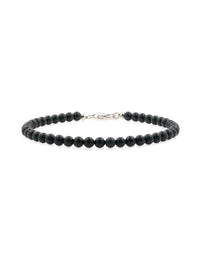 BEAMMORE Black Onyx Beaded Bracelet – Beaded Gemstone Jewelry
