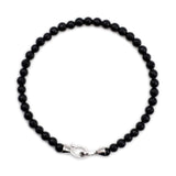 Protection Black Onyx Bracelet 4mm for men（matt）