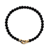 Protection Black Onyx Bracelet 4mm for men（matt）